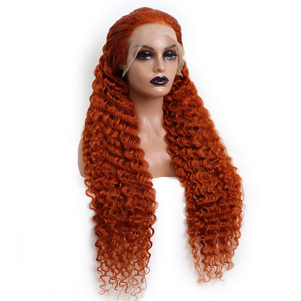 Human Hair 13x4 Lace Front Ginger 350 Wig