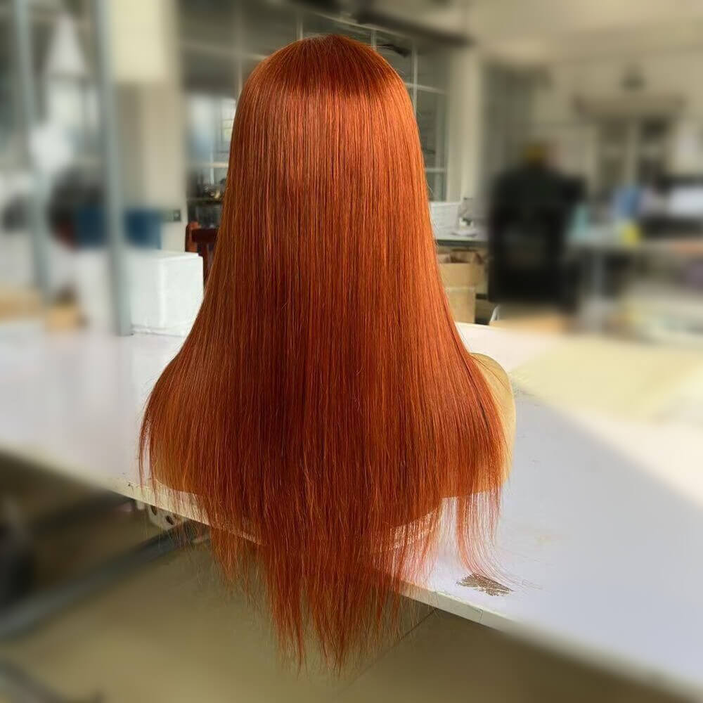 Human Hair 13x4 Lace Front Ginger 350 Wig